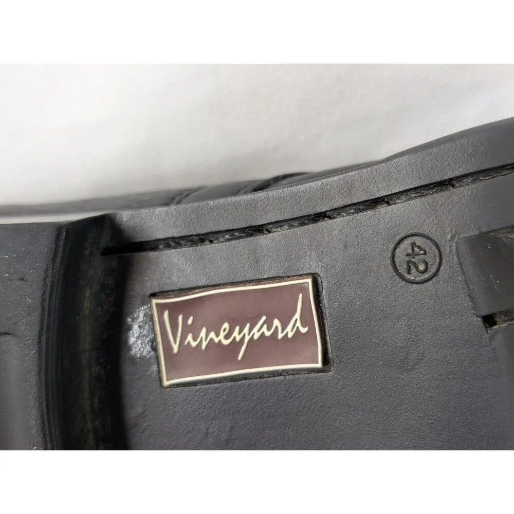 Sandro Moscoloni Vineyard Men Oxford Dress Shoes Black Leather Size 10.5 EUC